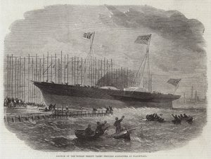 Lançamento do iate da Trindade de Dublin Princesa Alexandra em Blackwall